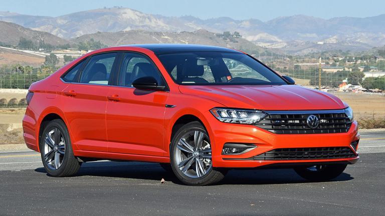 2019 Volkswagen Jetta R-Line front right in orange